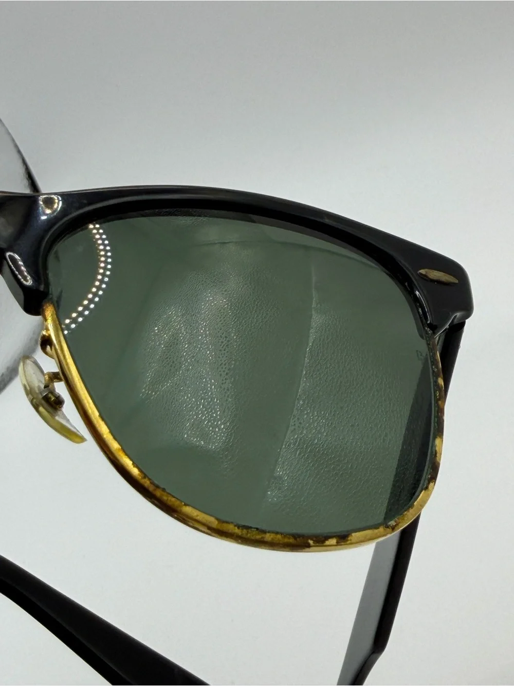 Vintage RAY BAN Sunglasses WAYFARER MAX B&L Black Frame Black Lens 1970-80s asis